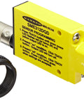 Mini Beam Expert Sensor Dope Diffuse Sensing Mode With Infrared LED 5 Pin Euro Style QD Connector 10-30 VDC Supply Bipolar NPN PNP Output 380 Mm Sensing Range IP67 M18 Mount yellow M18 sensor with lock ring