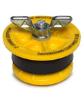 End Of Pipe Gripper Test Plug 2 Inch Yellow For Plumbing System Tests Seals Inside Pipe Up To 17 PSI or 40 Ft Head Pressure