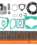 54mm Size B Piston Top End Rubuild Kit For Honda CR125R 1992-1999 Rebuild Set Including 13110-KZ4-505 with gaskets and piston parts