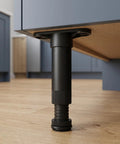 4-Pack Adjustable Bed Frame Support Legs With Locking Buckles, Plastic Furniture Leveling Feet For Dresser Table Cabinet Nightstand