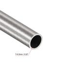 304 stainless steel round tube, 6mm OD x 0.5mm wall, 300mm length, pack of 3, Amazon brand