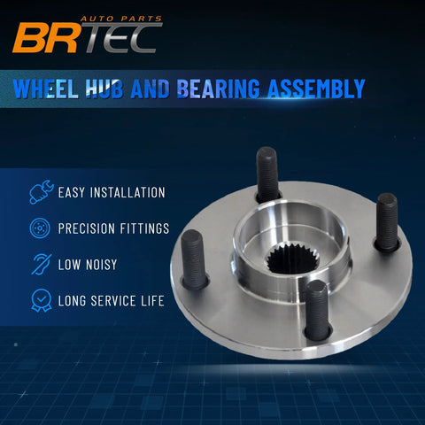 Plug And Play Front Wheel Hub And Bearing Assembly For Ford Focus 2000 2011 With ABS Four Lug Hub OE 518510 on display