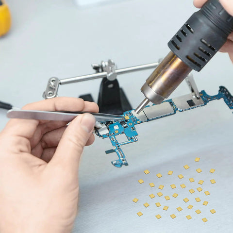 Using 150 Pieces Gold Plated Copper Solder Chips For Jewelry Making And Electronics Repair Easy Welding Tabs