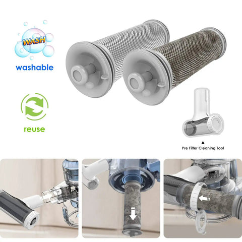 Replacement Filter Kit For A10 A11 S10 S11 S15 Series Cordless Vacuum Cleaners 2 Microfiber Pre Filters And 1 HEPA Filter