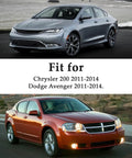 Two Pack Sun Visor Support Retainer Clips For Chrysler 200 2011 2014 And Dodge Avenger 2011 2014 shown compatible cars
