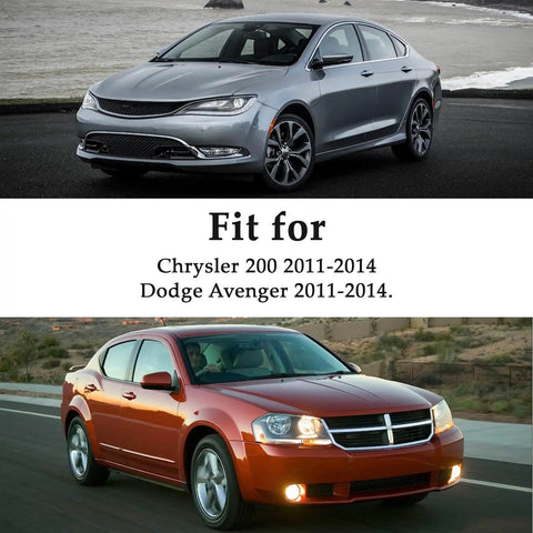 Two Pack Sun Visor Support Retainer Clips For Chrysler 200 2011 2014 And Dodge Avenger 2011 2014 shown compatible cars