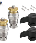 235014 Prime Spray Valve Kit Drain Valve for Airless Paint Sprayers 2 Pack with black and gold components