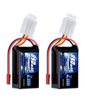 Go-To 3S LiPo Battery 850mAh 11.1V 50C With JST Plug For FPV Quadcopter Racing Drone Helicopter Airplane RC Boat And RC Cars Models 2 Pack