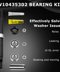 Top Shelf Washer Bearing Swap Kit With Oem Tub Seal And Heavy Duty Installation Tool Built For Whirlpool Cabrio Maytag Bravos, includes components for repair.
