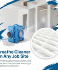 2 Pack H13 HEPA Replacement Filters For AF500 Air Scrubber 19x16x2.2 Inches, clean job site filter close-up