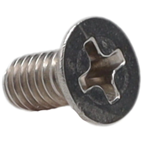 Top Tier Coffee And Espresso Machine Cross Head Flush Screw Replacement Part For No Sweat Appliance Repairs Keeps Your Morning Grind Rolling Smooth Always Direct Swap For Legacy Hardware 12985402 close-up view of silver crosshead screw