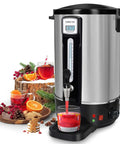 Commercial Coffee Urn 50 Cup 12L Stainless Steel Heavy Duty Coffee Maker for Catering Gigs, Events, Offices and Restaurants.