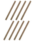 8-Piece Fully Threaded Rod Set 5/16-18 Inch Zinc Plated Carbon Steel For Furniture Mounting And Fastening, 4 Inch Length