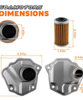 Dimensions of Transmission Filter Oil Cooler Kit With Oil Pan Gasket For Your Nissan Infiniti QX60 Maxima Murano Pathfinder