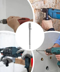 Heavy Duty Hole Saw Kit With Carbide Tips For Drilling Concrete Stone And Masonry Bricks Featuring Long Lasting Tool Steel Build Perfect For Electrical Installations And Home Improvement Projects That Need Reliable Performance, 30mm shank