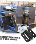 Heavy duty quiet close cabinet hinge in industrial setting