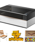 80W CO2 Laser Cutter With Intelligent Automation, Desktop Engraver With Dual HD Cameras, high speed, large work area