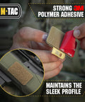 Two Round Rifle Bullet Holder For 338 Caliber With Hook And Loop Strap Buttstock Shell Carrier Durable Carbon Fiber Ammo Keeper Fits 70 By 8.6 Millimeter Rounds adhesive detail