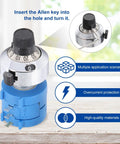 Two Pack 3590S-2 1K Ohm Rotary Potentiometer, Precision Multi Turn Wirewound Potentiometer with top knob, blue base