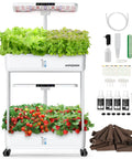 Hydroponics Growing System Indoor Urban Grow Kit With 44 Pod Germination And LED Grow Light Dual Mode For Higher Yields
