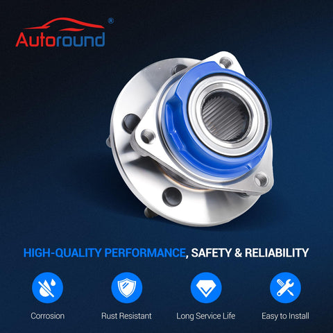 Wheel Hub And Bearing Assembly Replacement For 2000 To 2008 Chevrolet Impala 2003 To 2007 Buick Regal And 2003 To 2008 Pontiac Grand Prix With Five Lugs Non ABS Beefed Up For A Smooth Sturdy Ride And Long Lasting Performance