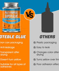 Heavy Duty Waterproof Super Glue Container With Built In Brush Applicator One Seventy Milliliter showcasing benefits vs others.