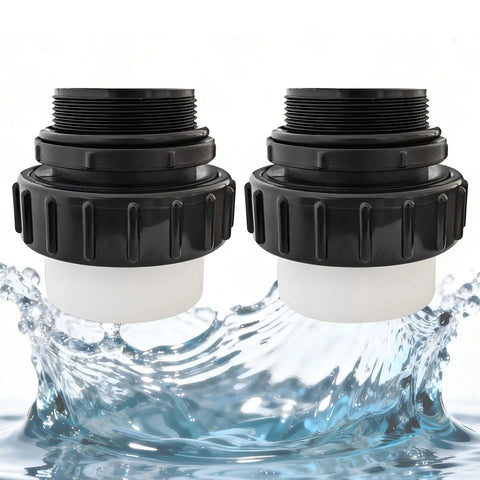 4 Pack 2 Inch Hi Temp Unions For Pool Pumps 2 MIP To 2 PVC Union Fittings Compatible With Whisperflo And Intelliflo Pumps High Temp