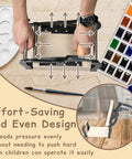 Dope Compact Linocut Press For Printmaking With Hand Lever Operation Easy To Use Manual Printing Press demonstration