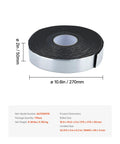 Rolled 32.8 ft pipe insulation wrap 2 in wide with aluminum foil layer, self adhesive foam for freeze protection and heat resistance
