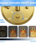 Dimmable Plug-In Wall Sconce Set of 2 in Vintage Brass with adjustable swing arm and cord dimmer switch, retro style