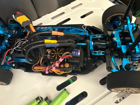 TT02 On Road RC Car Upgrade Part Kit with Aluminum Drive Shaft and CVD on Tamiya TT02 1/10 Scale Vehicle Chassis
