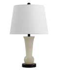 23 Inch Natural Alabaster Table Lamp With Crystal Base Sleek Modern Nightstand Light Featuring White Linen Shade Brass Gold Accents LED Bulb Included The Go To Lighting For Living Room Or Bedroom Energy Efficient Dope Vibe