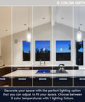Top Tier 12 Pack Four Inch Led Recessed Lights With J Box And Bronze Trim showcasing 5 adjustable color temperatures in a modern kitchen.