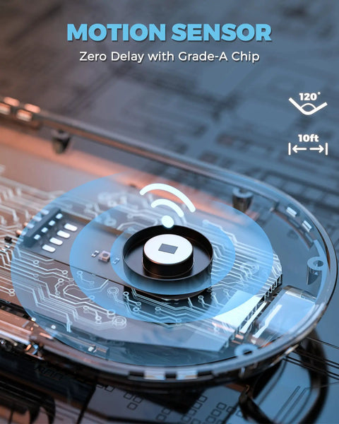 Close-up of Motion Sensor Indoor LED Light For Cabinets And Pantry showing grade-A chip with motion sensing details.