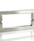 8 Inch Brushed Nickel Square Shower Door Handle Back To Back Replacement For Frameless Glass Doors 304 Stainless Steel