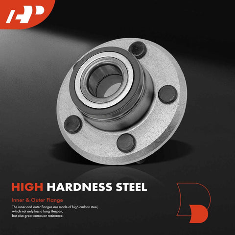 Two Front Wheel Bearing And Hub Assembly Set Direct Fit For Dodge Challenger Charger Magnum And Chrysler 300 2005 Through 2014 RWD Vehicles With Ball Bearing High Load Capacity Replacements, high hardness steel