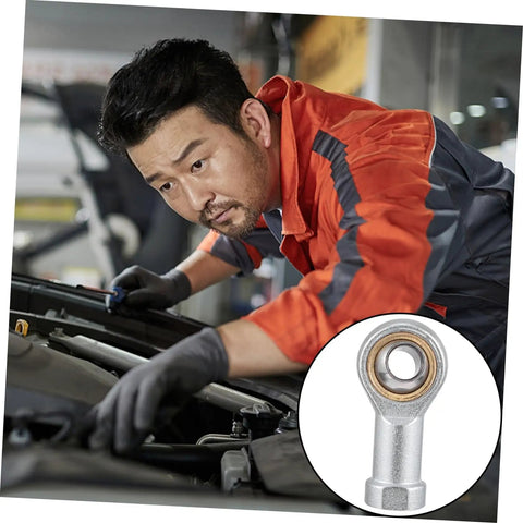 4 Pack Rod End Joint Bearings With Female Threads For Pneumatic Systems Self Lubricating Design Built For Heavy Machinery And Automation Equipment Ideal For Gearheads And Pro Shops, mechanic installing rod end bearing