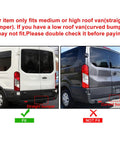Upgrade Your 2015‑2024 Ford Transit Passenger Van With This Awesome Rear Bumper Cover And Side End Cap Protection Kit. Super Durable Stuff Fits Every 150, 250, Or 350 Model Perfectly For A Snazzy Look Plus Extra Safety With Reflector Included, straight bumper fit