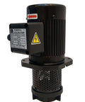 Front view: Amazon coolant pump for lathe and bandsaw, 1/8 HP, 100mm immersion, 1/2 in NPT, 120/240V single-phase