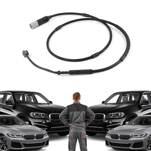 Rear brake pad wear sensor cable for BMW F20/F21/F30/F31/F32/F33, black with dual connectors, 1pc