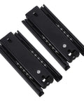 Built Tough Mini Drawer Slides With Ball Bearing Telescopic Rails 3-Section Undermount Pair Rustproof Kitchen And Bathroom Cabinet Rails black steel slide pair