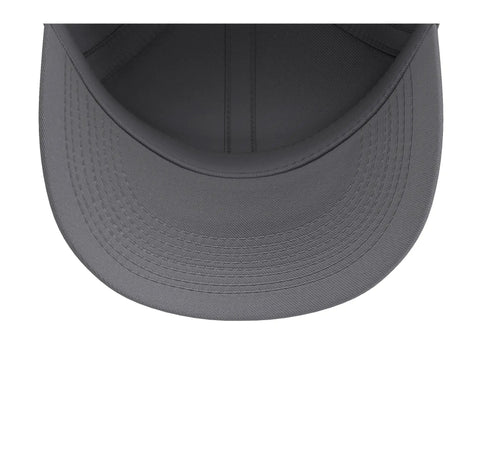 Adjustable Printed Baseball Hat For Sailplane Enthusiasts And Glider Club Pilots And Crew With Comfortable Fit In Slate Grey visor view