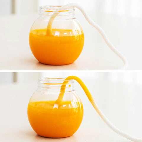 Fifty Feet One Quarter Inch Self Watering Capillary Wick Rope For Plants DIY Vacation Watering System in glass jar demonstration