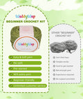Beginner Crochet Kit With 8 Flower Bookmarks Soft Yarn Bundles And Ergonomic Crochet Hook product comparison chart with yarn features