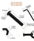 Black One Quarter Twenty Wing Nut Button Head Socket Cap Screw Bolts Kit With Hex Key Pro Grade Fasteners Durable Beefy Gear For Car Guys Who Want Sick Performance To Get Shit Done Fast This Heavy Duty Pack Sick For Mechanics Building Cars. 1/4-20 black steel bolt and wing nut dimensions with hex key