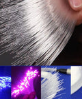 AZIMOM PMMA end-glow fiber optic cable bundle, 1mm diameter, 50m roll for star sky ceiling; blue and purple glow.