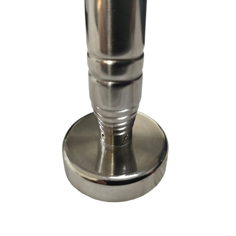 Close-up of 41 inch magnetic pickup tool with 35 pound suction showing stainless steel construction and magnetic base