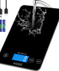 Dialed In Kitchen Scale For Precise Cooking And Baking With 33 Pound Capacity Digital Food Scale with black surface and LCD display