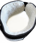 Grip Tight Adjustable Ankle Cuff And Glute Kickback Strap For Cable Machines Heavy Duty Nylon with padded interior and metal rings.