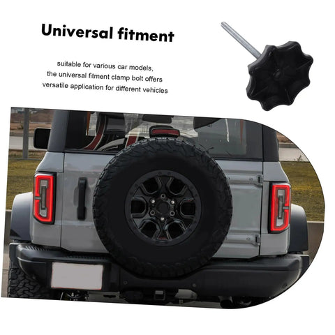 Heavy Duty Car Spare Tire Hold Down Bolt Replacement With Durable Metal And Plastic Build Easy Install Spare Wheel Carrier Hardware
